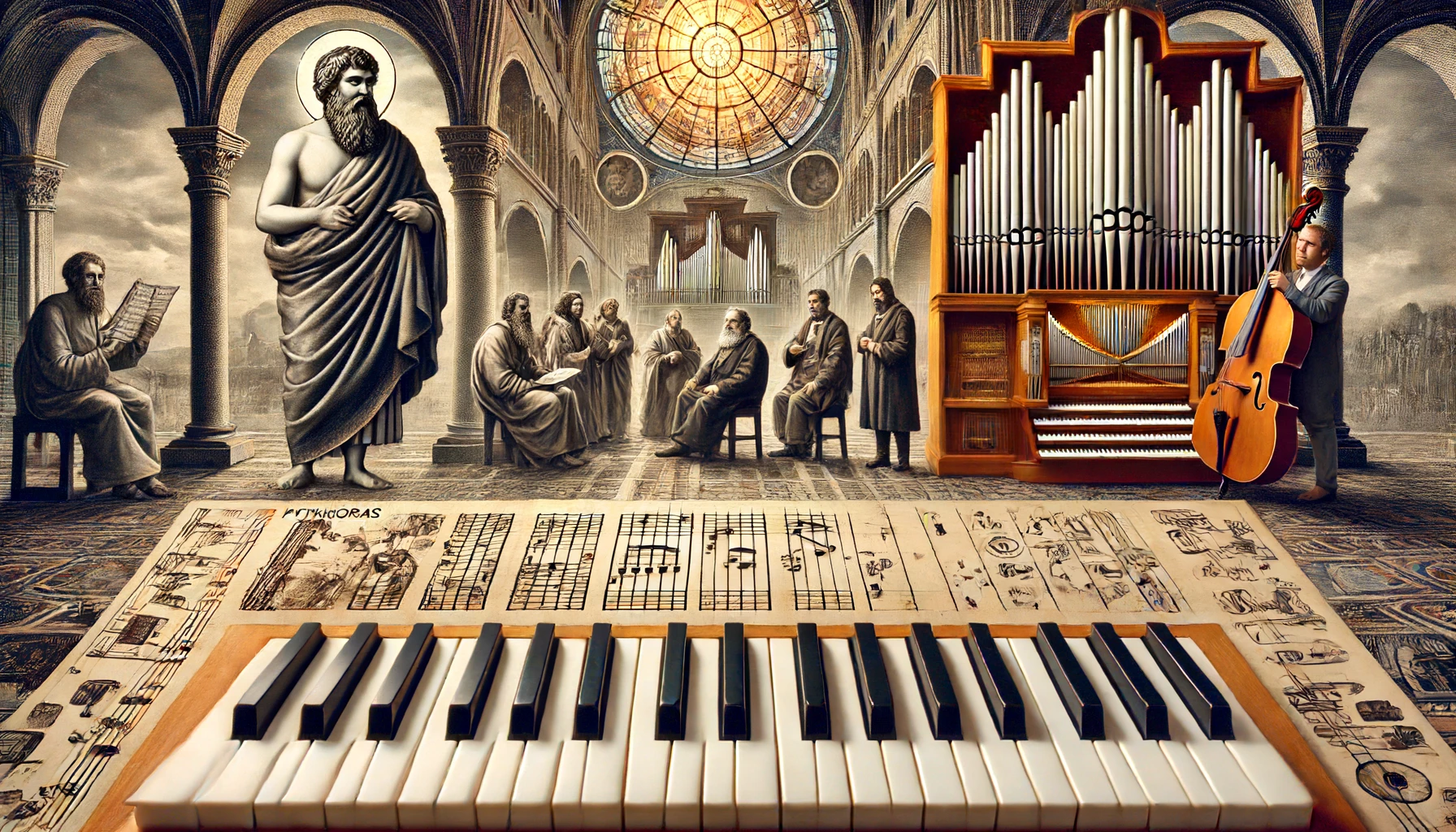 La nascita della tastiera del pianoforte. Un po’ di teoria musicale.